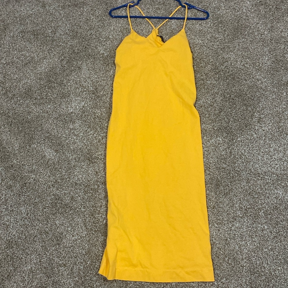 A medium Zara dress that is fairly stretchy!